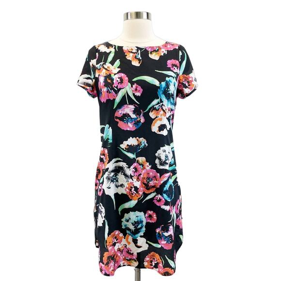 Yumi Kim Elana Mini Dress Womens Small Sheath Dark‎ Cottagecore Floral Feminine - Picture 1 of 10